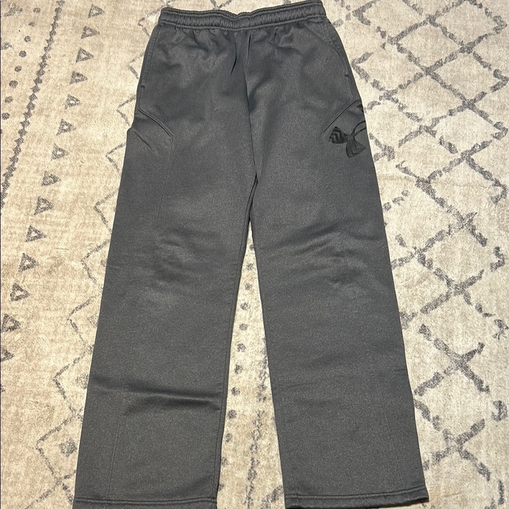 Kids Gray Under Armour jogging Pants Size Youth Large
